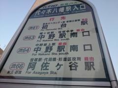 「代々木八幡駅入口」バス停留所