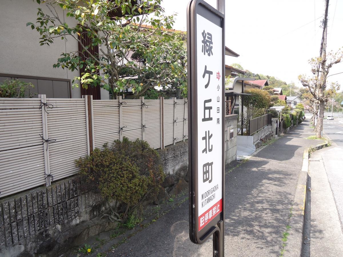 「緑ケ丘北町」バス停留所