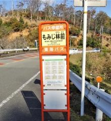 「もみじ林前」バス停留所