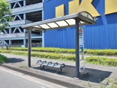 「新開橋」バス停留所