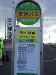 「野内駅前」バス停留所