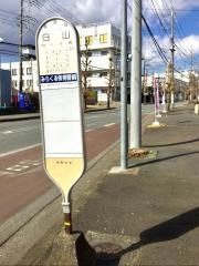 「白山」バス停留所