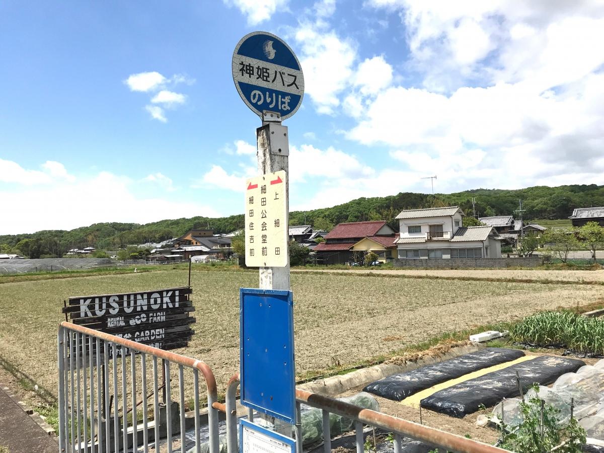 細田公会堂前バス停