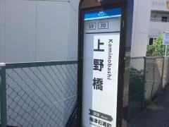 「上野橋」バス停留所