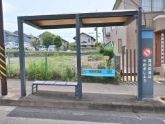 「遊水池前」バス停留所