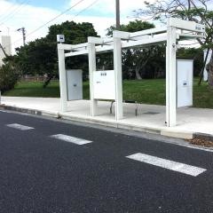 「軍桟橋前」バス停留所