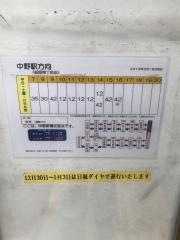 「中野新橋交差点」バス停留所