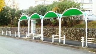 「竜が台中学校前」バス停留所