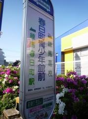 「春日町青少年館前」バス停留所