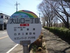 「大山口一丁目」バス停留所