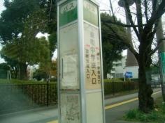 「東町中学入口健康センター前」バス停留所