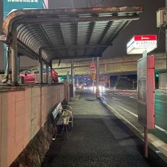 「オークタウン入口」バス停留所