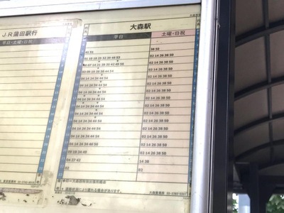 ユキサキナビ 京急バス 大森警察 バス停留所 大田区大森中