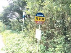 「亀割峠」バス停留所