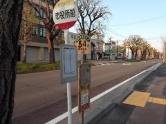 「市役所前」バス停留所