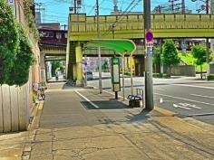 「下新庄」バス停留所