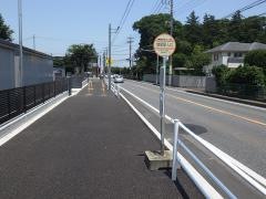 「増尾駅入口」バス停留所