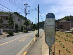 「谷中」バス停留所