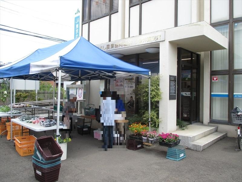 JA東京むさし小金井東支店。朝市。