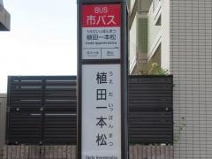 「植田一本松」バス停留所
