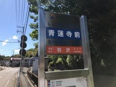 「青蓮寺前」バス停留所