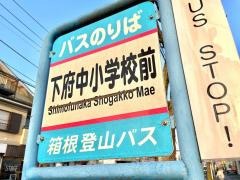 「下府中小学校前」バス停留所