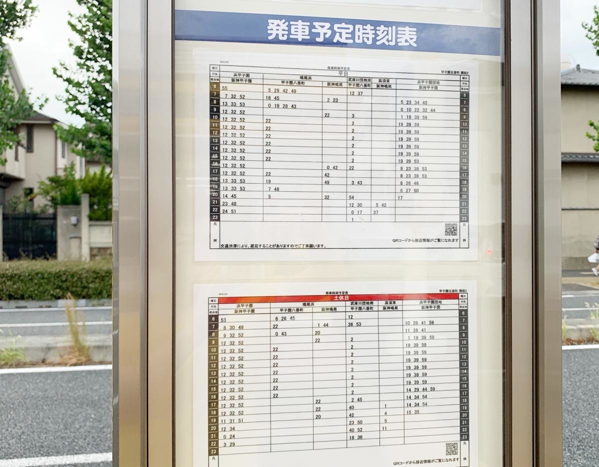 甲子園五番町バス停留所