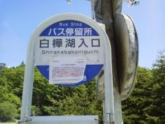 「白樺湖入口」バス停留所