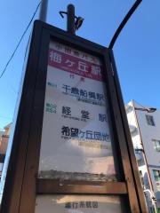 「梅ケ丘駅北口」バス停留所