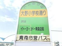 「大野小学校通り」バス停留所