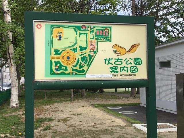 伏古公園 看板