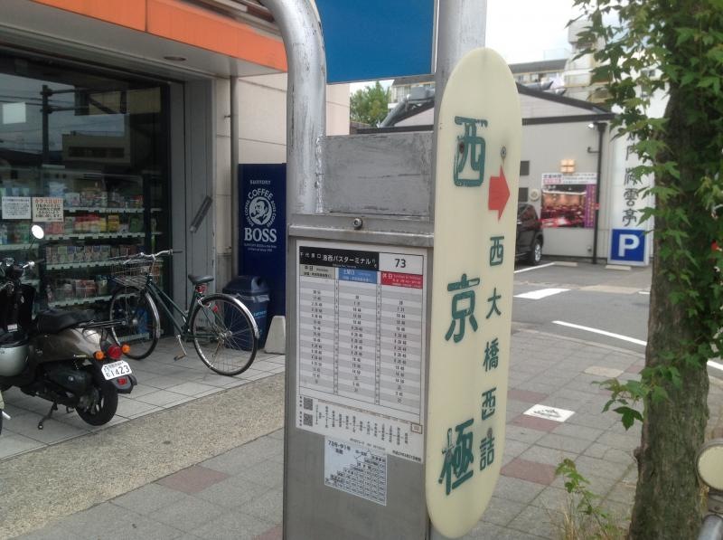 「西京極」バス停留所
