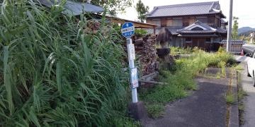 「横谷倉庫」バス停留所