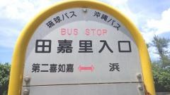 「田嘉里入口」バス停留所