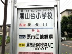 「尾山台小学校」バス停留所