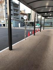 「八幡浜駅前」バス停留所