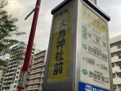 「大鳥神社前」バス停留所