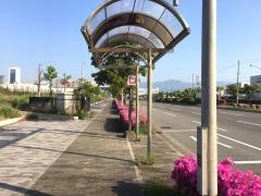 「港湾短大前」バス停留所