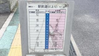 「行橋駅前通り」バス停留所