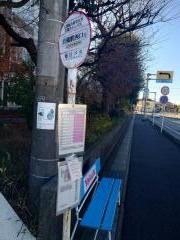「人間総合科学大学」バス停留所