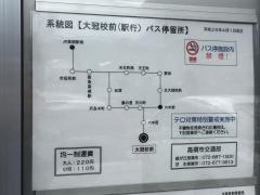 「大冠校前」バス停留所