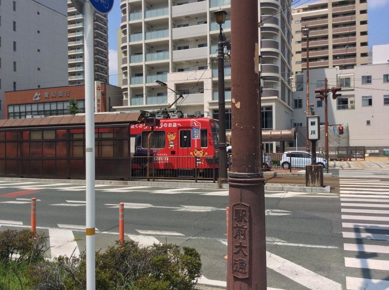豊橋市路面電車新川駅