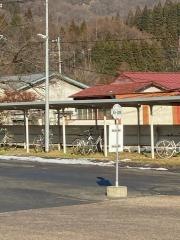 「金田一温泉」バス停留所