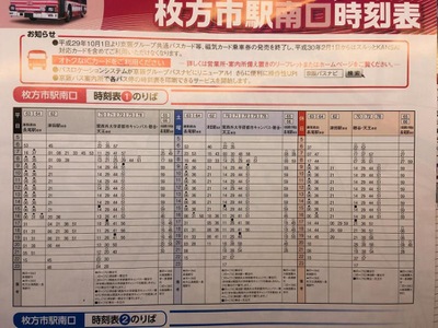 ユキサキナビ 京阪バス 枚方市駅南口 バス停留所 枚方市岡東町