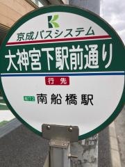 「大神宮下駅前通り」バス停留所