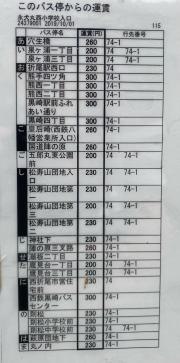 「永犬丸西小学校入口」バス停留所