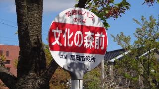 「文化の森前」バス停留所