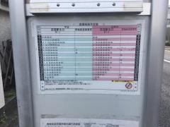 「日向橋」バス停留所
