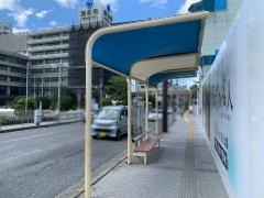 「茨木市役所前」バス停留所