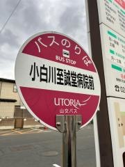 「小白川至誠堂病院前」バス停留所